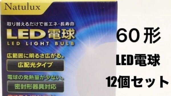 12個セット LED電球 HLE-60DK 昼光色 60形 E26