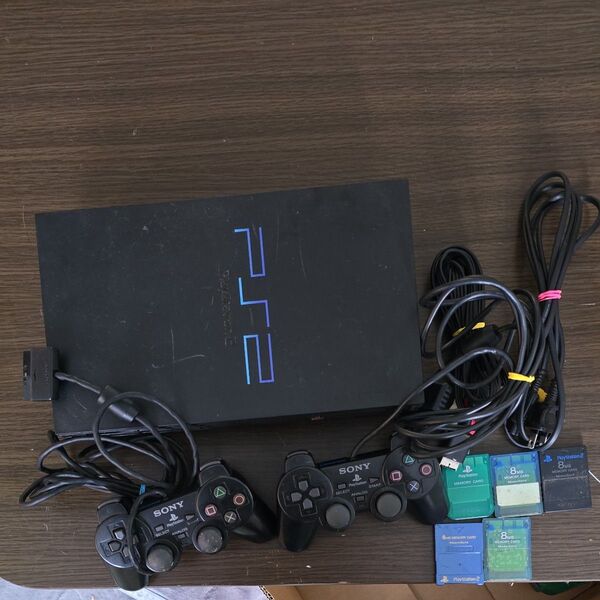 PlayStation2 本体一式 コントローラー2個付き