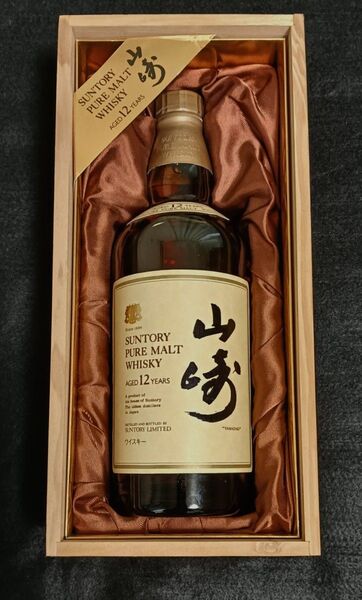 サントリー 山崎 ピュアモルト 12年 750ml 43% ウイスキー 木箱付