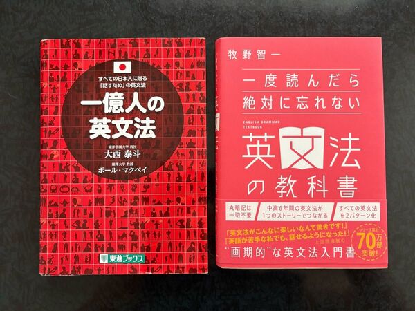 一億人の英文法 一度読んだら絶対に忘れない英文法の教科書 2冊セット