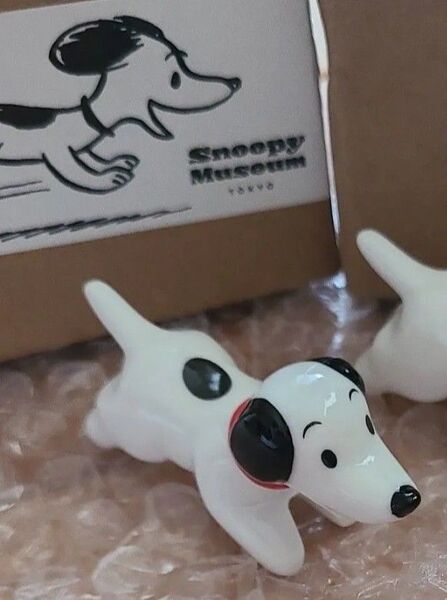 スヌーピーミュージアム 箸置き スヌーピー 犬 フィギュア 陶器