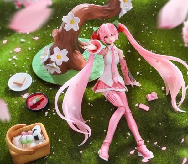 正規版 新品 blokees フィギュア 初音ミク 桜限定版 プラモデル