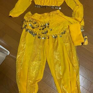 アラビアン ハロウィン コスプレ レディース アラジン 踊り子黄色