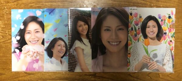 【未使用】松下奈緒 A4クリアファイル5枚セット②