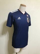 【新品】 adidas JFA JAPAN サッカー 日本代表 ユニフォーム トップス 2018-2019 ホーム 侍ブルー サイズM 半袖 CV5638_画像8