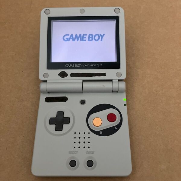 ゲームボーイアドバンスSP本体のみ 外装交換のみ済み マジック黒塗りあり GBA SP