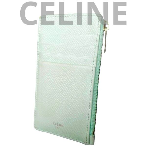 セリーヌ CELINE フラグメントケース 小銭入れ コインケース カードケース 小物入れ レザー ロゴ カードホルダー