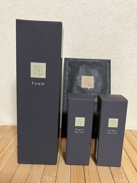 NオーガニックVie クリアホイップフォーム150ml モイストリペアナイトセラム8g×2 マスクおまけ付き