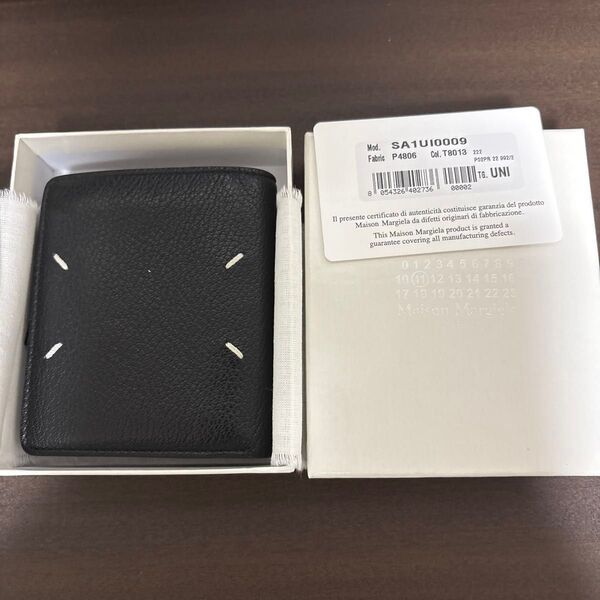Madison Margiela フリップフラップウォレット ゴートレザー 財布 シュリンクレザー メゾンマルジェラ