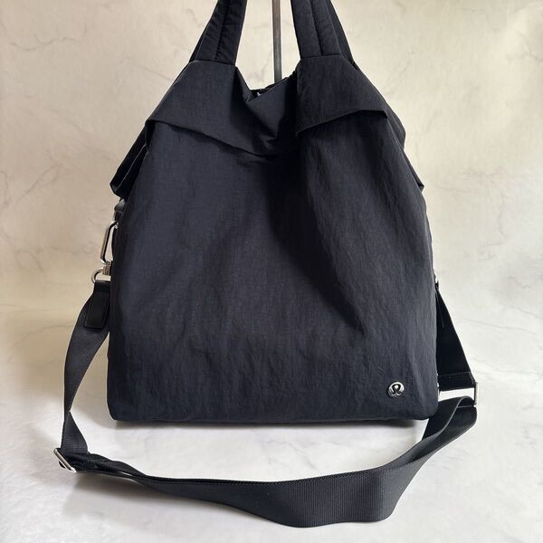 lululemon ルルレモン On My Level バッグ トートバッグ 黒 マザーバッグ 2way ショルダー