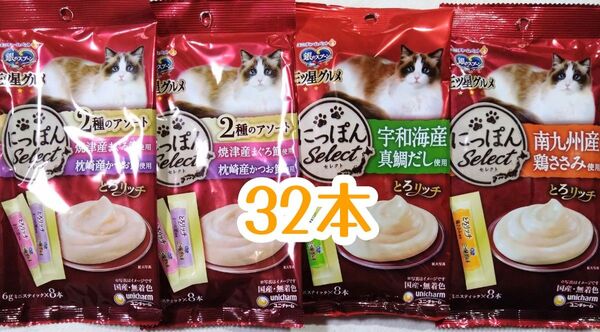 銀のスプーン三ツ星グルメ とろリッチ 計32本★猫のおやつ