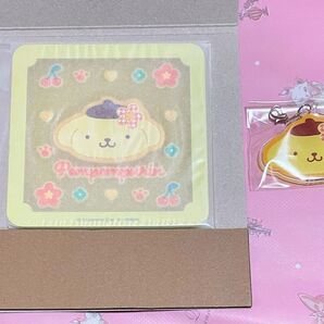 サンリオ クリアラバーコースター アクリルキーホルダー カオハナ ポムポムプリン