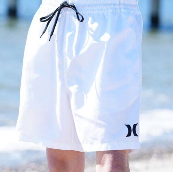 Hurley ハーフパンツ 白 ホワイト メンズ 海パン 水着 サーフパンツ