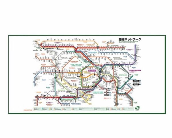 JR東日本 東京近郊路線図 ビッグタオル 2018 バスタオル 電車 コレクション