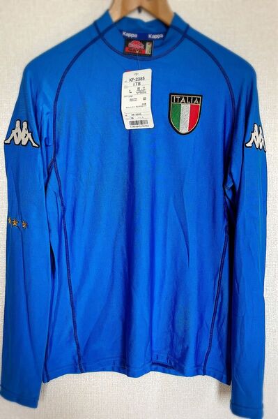 Kappa イタリア代表 長袖シャツ Lサイズ ブルー 未使用 イタリア代表 00/01 ユニフォーム ホーム 長袖