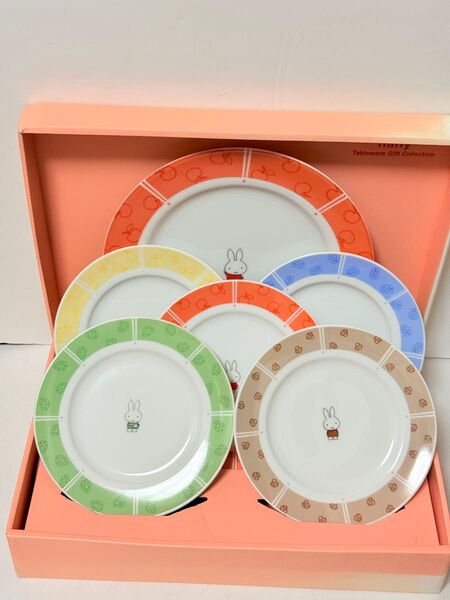 【新品箱入り】スウィートミッフィー オードブルセット 大皿1枚 小皿5枚 プレート 洋食器 皿