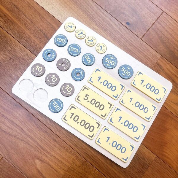 3COINS お金のおもちゃ 木のおもちゃ