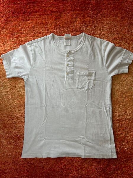 GLAD HAND & Co. ヘンリーネックTシャツ M ホワイト