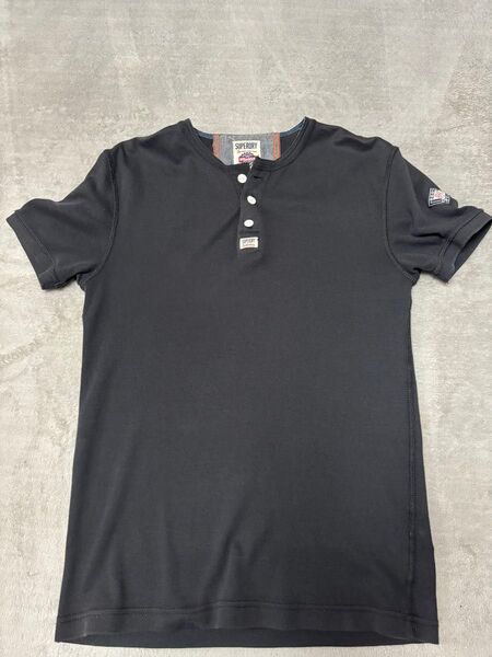 Superdry スーパードライ 極度乾燥 ヘンリーネックTシャツ S