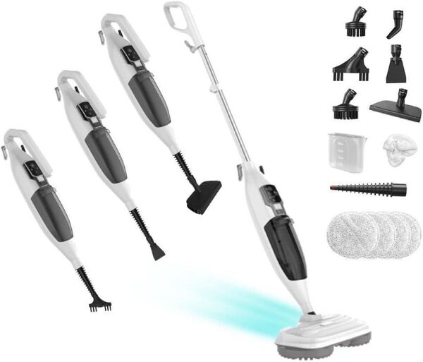 【大特価】スチームクリーナー 13点セット 高温スチームモップ ステック掃除機