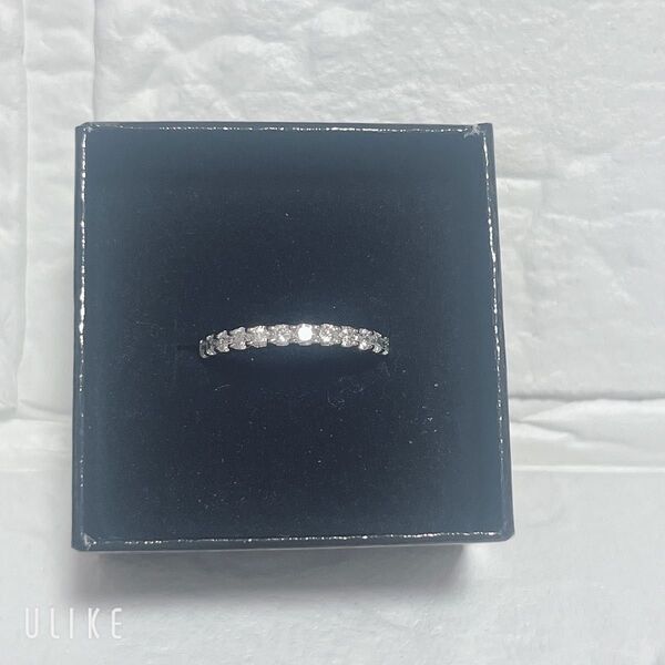 新品未使用 PT900 天然ダイヤモンド ハーフエタニティ 0.5 ct 16号