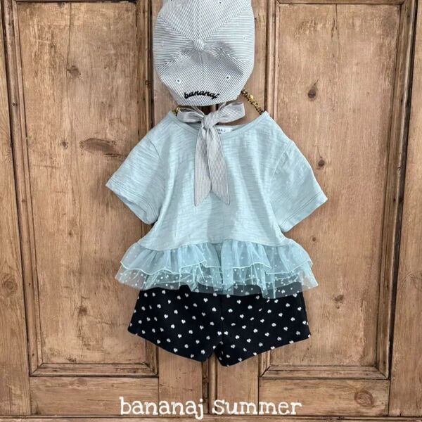 bananaj / 25summer トップス mint marshmallow 半袖 Tシャツ