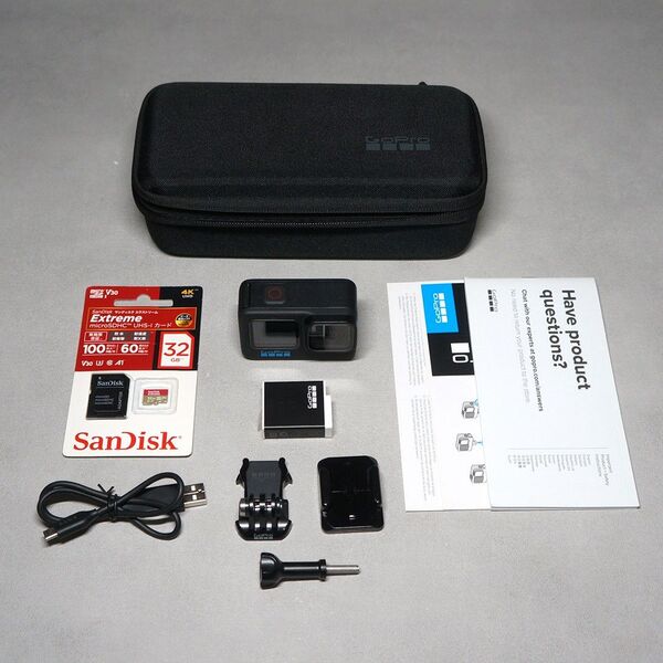 ゴープロ GoPro HERO11 BLACK CHDHX-111-FW 32GB Extreme microSDHCカード付き