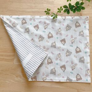 小さめランチョンマット サイズ35×25cm キッズフェイス柄