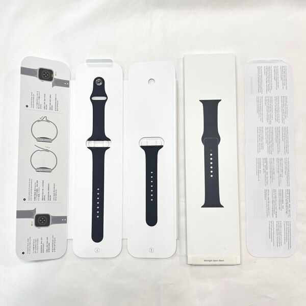 Apple Watch 8 45mm 純正 スポーツバンド ベルト ブラック S/M M/L