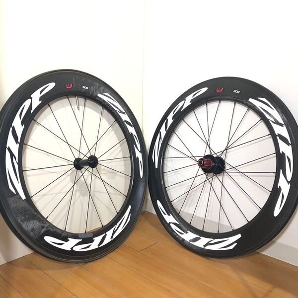 ZIPP 808 Firecrest TU カーボンホイール 前後セット シマノフリー 11s カーボンホイール チューブラー