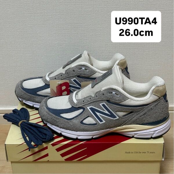 made in USA NEW BALANCE 990v4 U990TA4 26.0cm