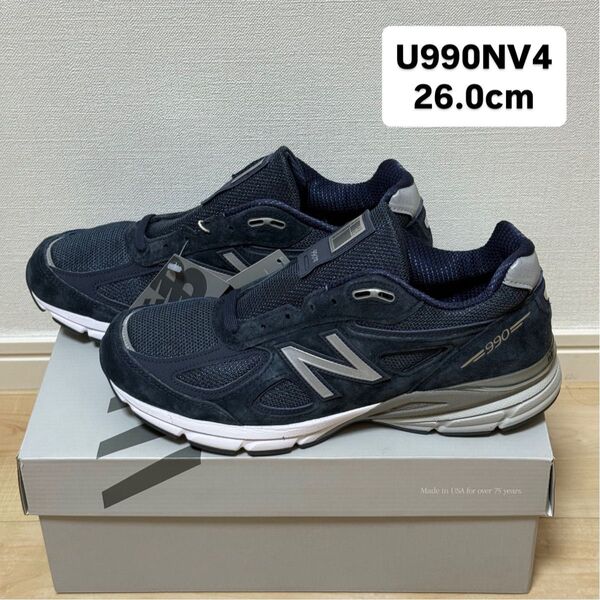made in USA NEW BALANCE 990v4 U990NV4 26.0cm