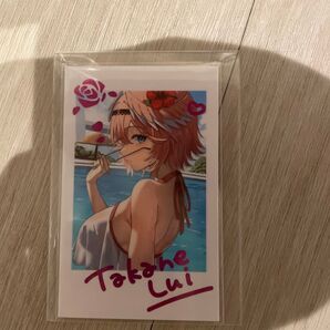 鷹嶺ルイ holoX 箔押し チェキ