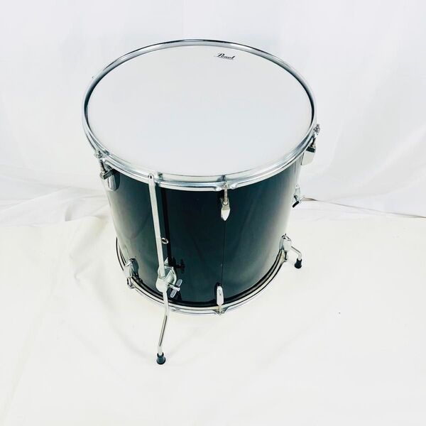 【訳あり】Pearl パール ブラック フロアタム 直径42cm ドラム