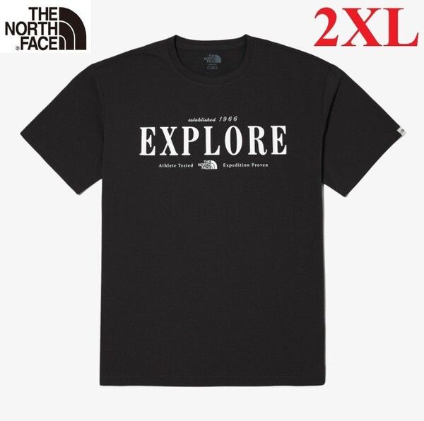 新作! ノースフェイス Tシャツ 半袖 吸湿速乾 ブラック/2XL K627D