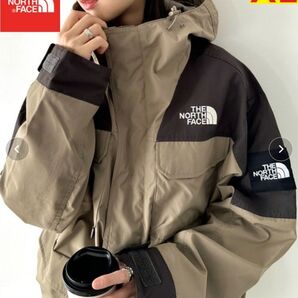 数量限定! ノースフェイス マウンテンジャケット メンズ レディース 刺繍ロゴ ブラウン XL K609C