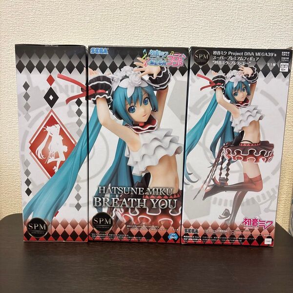 初音ミクProject DIVA MEGA39's スーパープレミアム フィギュア 初音ミク ブレス・ユー 3個セット