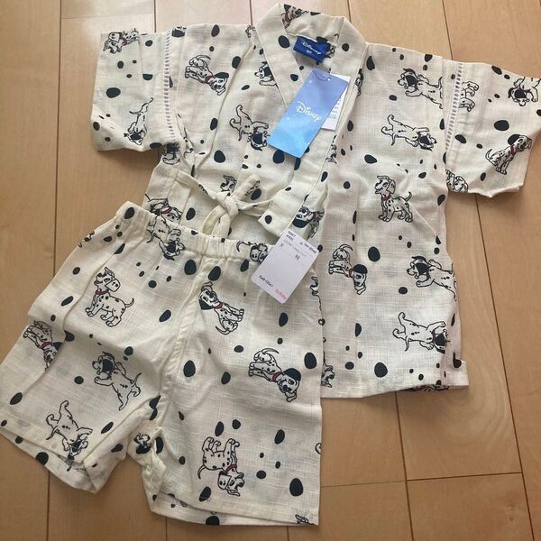 新品タグ付き 101匹わんちゃん 甚平 浴衣 80