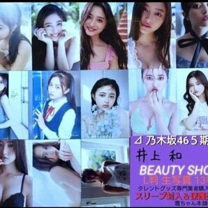 井上 和 乃木坂465期生『BEAUTY SHOT』L判 生写真 12枚□タレントグッズ専門業者購入写真