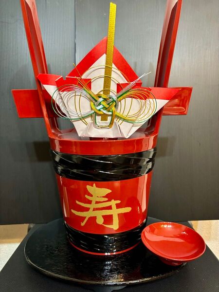 新品 送料込み 角樽 つのだる 昭和レトロ お酒 日本酒 1.8L 寿 酒樽