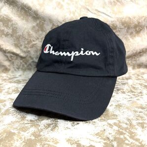 美品 チャンピオン champion キャップ 帽子 大人用 ブラック ロゴ刺繍