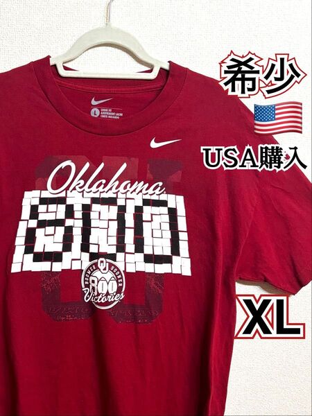 希少 美品 NIKE ナイキ Tシャツ フットボール USA古着 XL アメカジ 英字プリント 半袖 半袖Tシャツ アメリカ