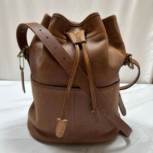 コーチ オールドコーチ レザー バケツ型 ショルダーバック ブラウン COACH