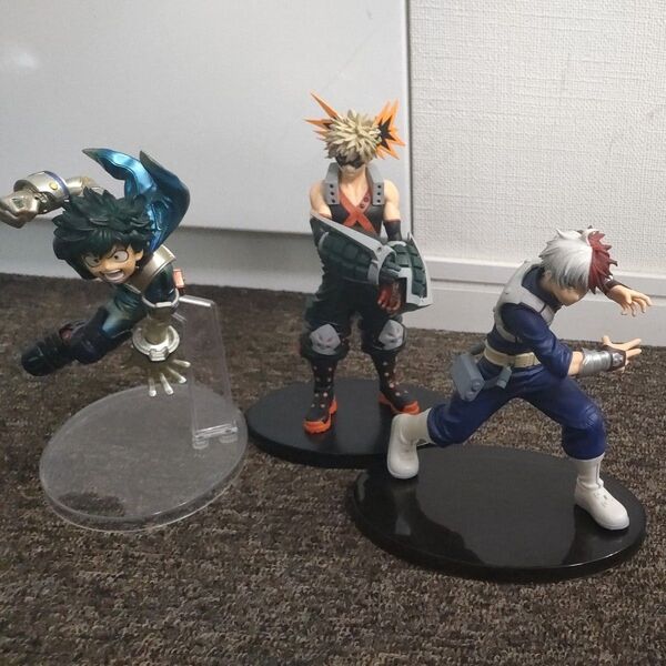 僕のヒーローアカデミア フィギュア 緑谷出久 爆豪勝己 轟焦凍