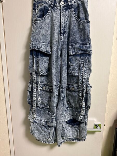 【ADRER】denim parachute cargo pants/デニムパラシュートカーゴパンツ