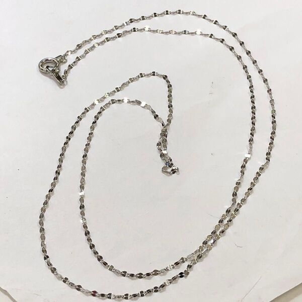 Pt850 プラチナ 40cm ペタルチェーンネックレス プラチナネックレス
