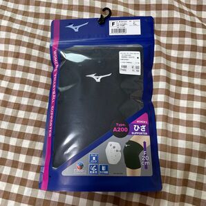 新品 Mizuno製の女性用ひざサポーター、A200タイプ、20cmサイズ