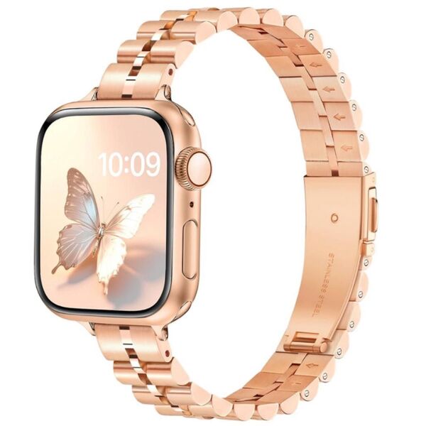 アップルウォッチ バンド Apple Watch ベルト ステンレス ピンクゴールド ローズゴールド