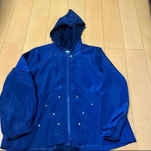 アクシーズファムキッズ フード付きネイビージャケット
