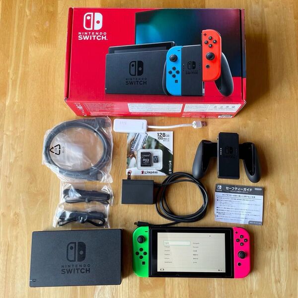 バッテリー強化版 Nintendo Switch Joy-Con (L)ネオンブルー/(R)ネオンレッド 新モデル